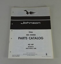 Catalogo Parti OMC Johnson Fuoribordo 40 CV Modelli Anno '66