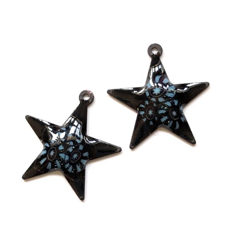 Charms stella nera rame - stella, in