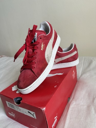 Puma scamosciato rosso 8 - scamosciato, uk