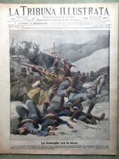 La Tribuna Illustrata 4 Marzo 1917 WW1 Croce Rossa Spionaggio Thomas Zebio Arta