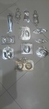12 EX VOTO  METALLO  ARGENTATO