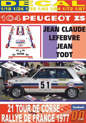 Decal peugeot 104 c - decal,