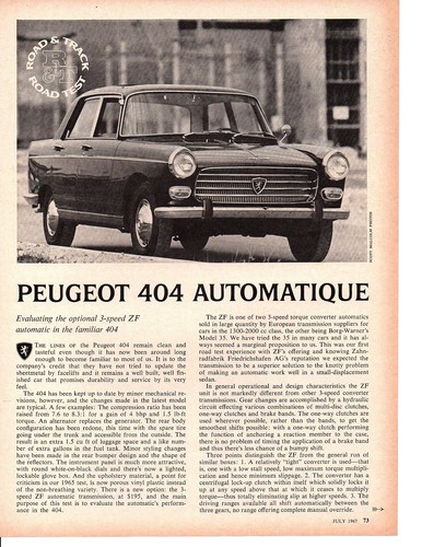 Peugeot 404 automaque - peugeot,