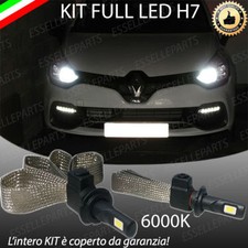 KIT FULL LED RENAULT CLIO IV LAMPADE LED H7 6000K BIANCO GHIACCIO NO ERROR