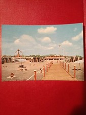 CARTOLINA OSTIA - SPIAGGIA STABILIMENTO KURSAAL -  VIAGGIATA 1955