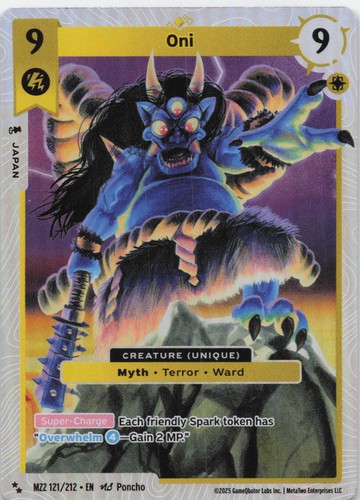 Oni mz2 121 - 121/212, 2025