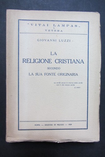 Religione cristiana secondo - la,