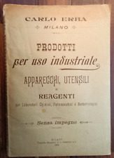 VINTAGE MILANO 1900 R@RO CATALOGO CARLO ERBA X PRODOTTI USO INDUSTRIALE-12997