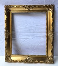 Cornice vintage dorata d'epoca per quadro o specchio