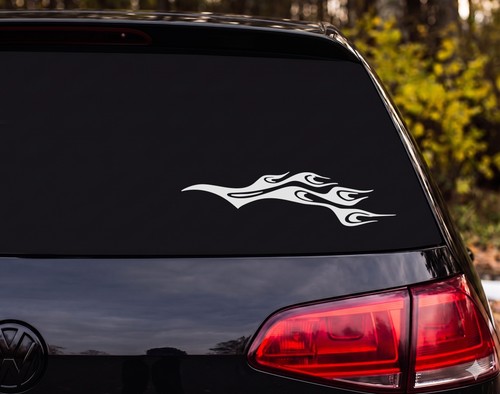 Tribal flames horizontal black - tribal,