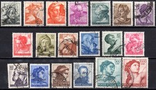 ITALIA 1961 - Serie completa usata (19v)  Michelangiolesca #XOU