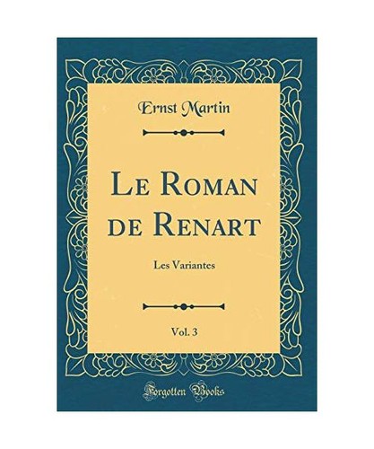 Roman renart vol - roman, 3