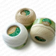 CORDONETTO ANCHOR GOMITOLO 50g MERCER CROCHET BIANCO ECRU COTONE DA UNCINETTO 