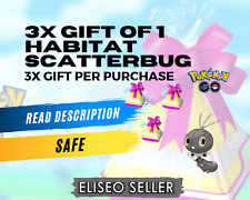 Pokemon Scatterbug GO - 3 regali per acquisto - 3 regali di 1 habitat specifico