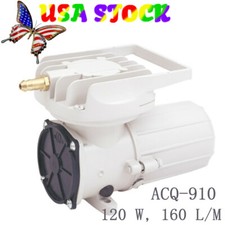 Pompa Aria Serbatoio Pesci, Compressore Aeratore DC12V 120W 160L/M Laghetto Acquario Traffico