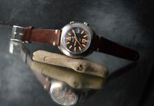 CRONEL JET KING TWIN CROWN VINTAGE MEN'S DIVER WATCH 40mm UHR MONTRE OROLOGIO