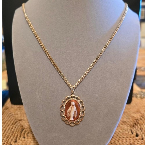 Collana cammeo vergine maria - vergine,