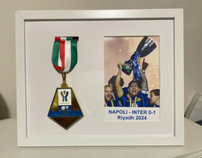 INTER FC MEDAGLIA CELEBRATIVA SUPERCOPPA ITALIANA  RIYADH 2023/2024 IN CORNICE