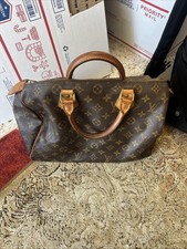 Monogramma Louis Vuitton Speedy 30? Borsa in tela marrone vintage in pelle - 891FC