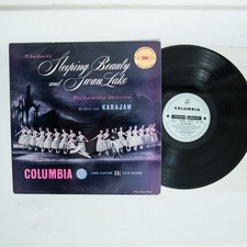 Columbia SAX 2306 ED1 Tchaikovsky Sleeping Beauty Swan Lake Karajan B/S EX