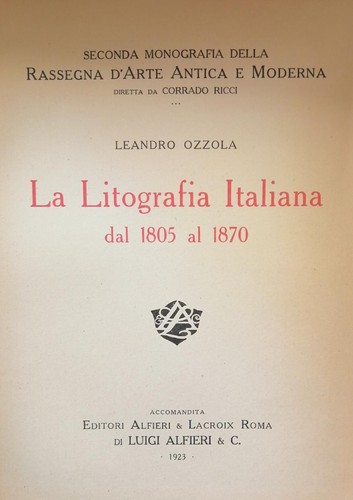 Ozzola leandro litografia - la,