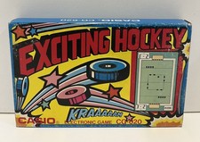CONSOLE EXCITING HOCKEY CASIO CG-620  BOXED VINTAGE LCD GAME 1987 USED TESTED