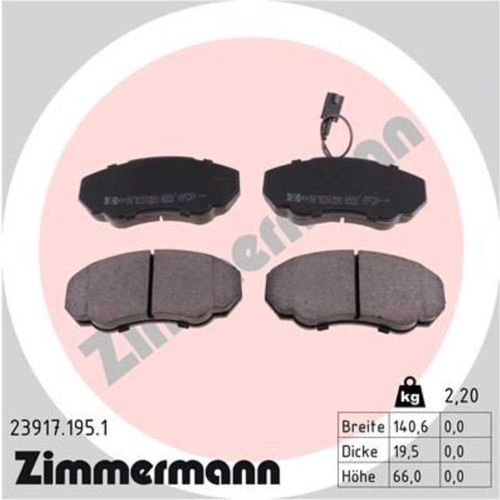 Zimmermann pastiglie freni - zimmermann,