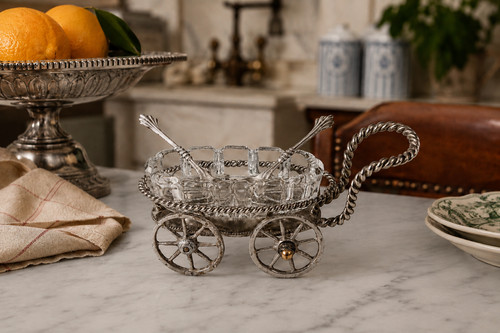 Saliera trolley cristallo