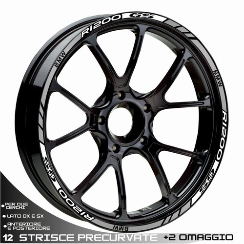 Set adesivi ruota sport - set, bianco