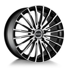 4 cerchi in lega NAD MAK FATALE 7,5x17 5x100 ET 35 ICE BLACK per VOLKSWAGEN