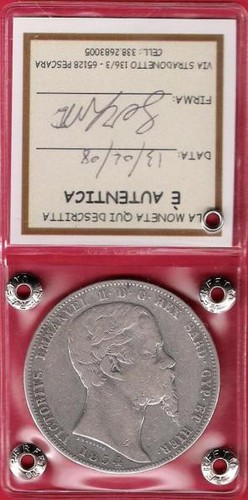 Lire 1854 periziato - t,