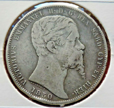 5 Lire 1850 Zecca di Torino R2 VIittorio Emanuele II 1849 - 1861