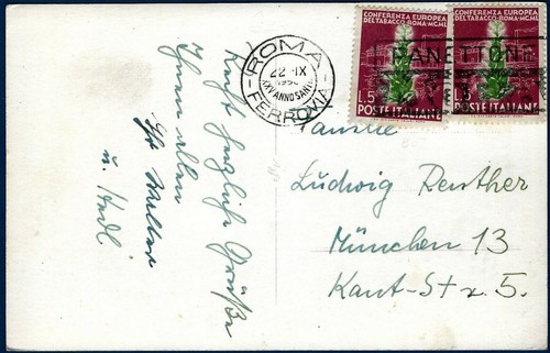 1950 cartolina per - -, la