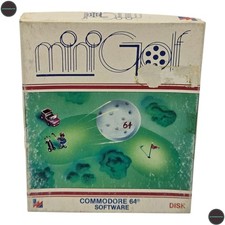 MiniGolf Commodore 64 C64 gioco disco big box CIB 1987