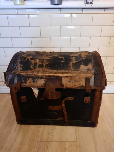 Antico baule viaggio - baule, da