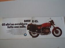 advertising Pubblicità 1982 MOTO BMW R45 R 45
