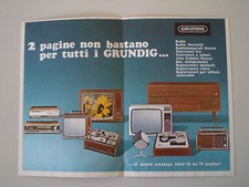 advertising Pubblicità 1969 GRUNDIG RADIO/REGISTRATORI/TELEVISORI