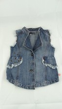 GILET BIMBA BAMBINA JEANS TAG SIZE 6 MESI