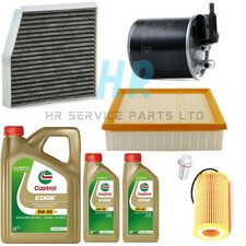 KIT TAGLIANDO COMPLETO PREMIUM 7L CASTROL PER MERCEDES CLASSE B B200 CDI / d 2011-2018