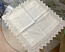 VICTORIAN WHITE COTTON DAMASK