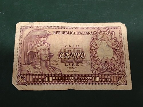 Banconota italia repubblica - italia,