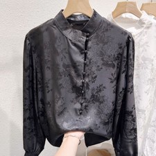 Donna Stampa Floreale Camicia