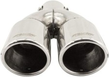 Terminale Scarico Doppio in Acciaio Inox Cromato Simoni Racing Trx18 TRX 18