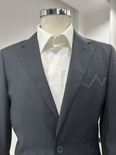 ABITO UOMO GRIGIO SCURO 52 SLIM FIT DROP 7  LANA TASMANIA  AUTUNNO INVERNO NEW