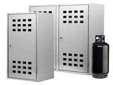 ALLINOX Armadietto 1 e 2 Bombole Gas Da esterno Portabombola Acciaio Zincato