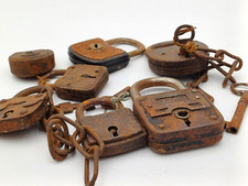 LUCCHETTI ANTICHI - LOTTO MISTO 7 PEZZI