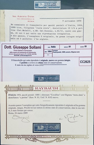 Repubblica 1954 pacchi postali