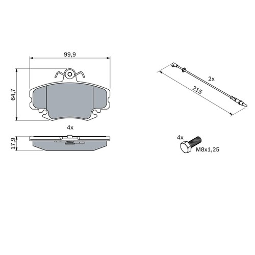 0986467720 kit pastiglie freno - 0986467720,