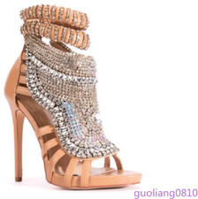 Sandali donna perle tacco a