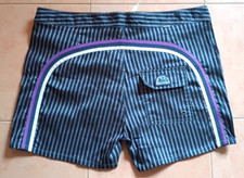 Costume da bagno uomo Sundek pantaloncino arcobaleno blu/viola coulisse foderato logo, taglia 38